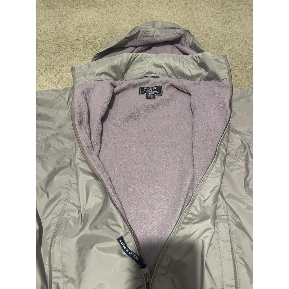 Polo Ralph Lauren Women's Windbreaker Fleece Line Size XL Light Purple - Picture 7 of 11